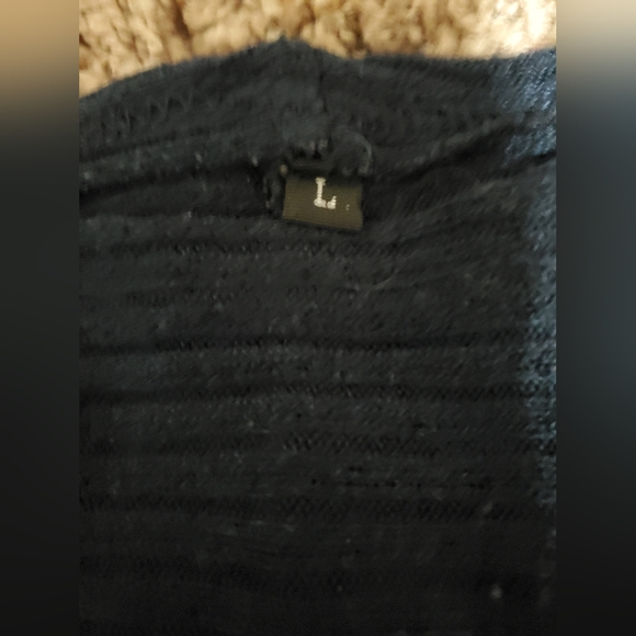 Navy blue long sleeve top - Picture 3 of 6